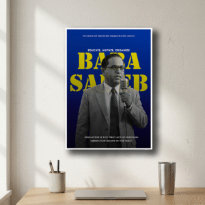 Dr. B. R. Ambedkar Poster | Baba Saheb - Premium Artboard Print | 3 Sizes | Dravlore